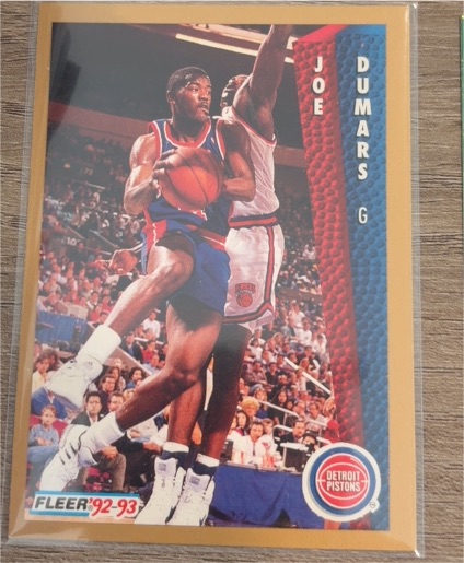 1992-93 Fleer #63 Joe Dumars — front