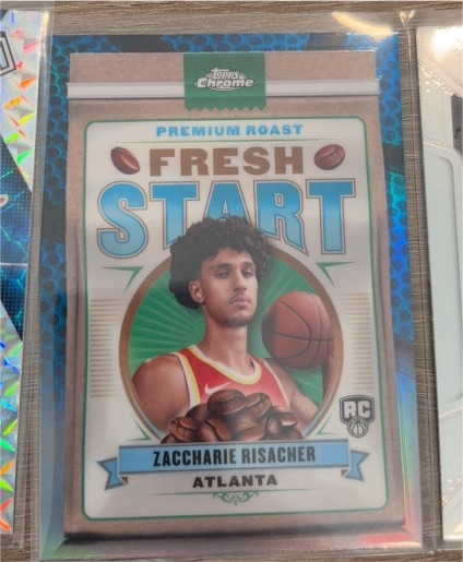 2025 Topps Chrome Fresh Start #FS-1 Zaccharie Risacher — front