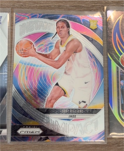 2024-25 Panini Prizm #2 Cody Williams Instant Impact — front