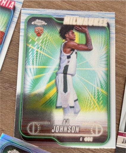 2024-25 Topps Chrome #145 AJ Johnson — front