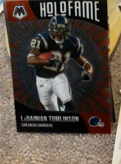 2021 Panini Mosaic Holofame #HF-13 LaDainian Tomlinson — front