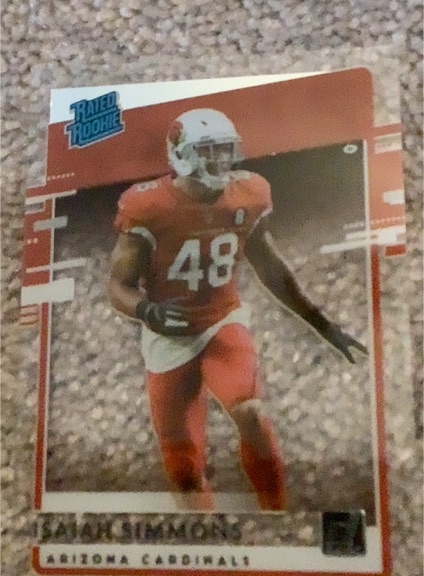2020 Panini Chronicles Clearly Donruss #RR-IS Isaiah Simmons — front