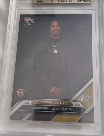 2024 Topps Now Draft Pick #D-3 Stephon Castle — front