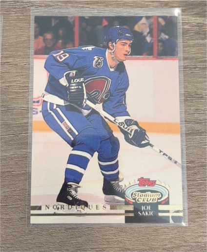 1992-93 Topps Stadium Club #3 Joe Sakic — front