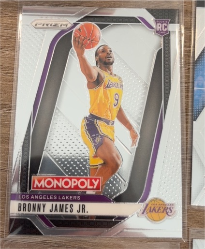 2024-25 Panini Prizm Monopoly #45 Bronny James Jr. — front