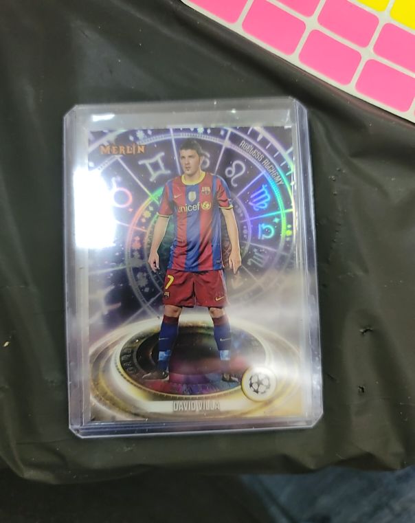 2023-24 Merlin UEFA Club Competitions Ageless Alchemy #AA14 David Villa — front