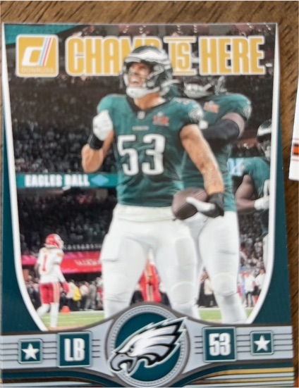 2023 Donruss Champs Is Here #53 Philadelphia Eagles LB — front