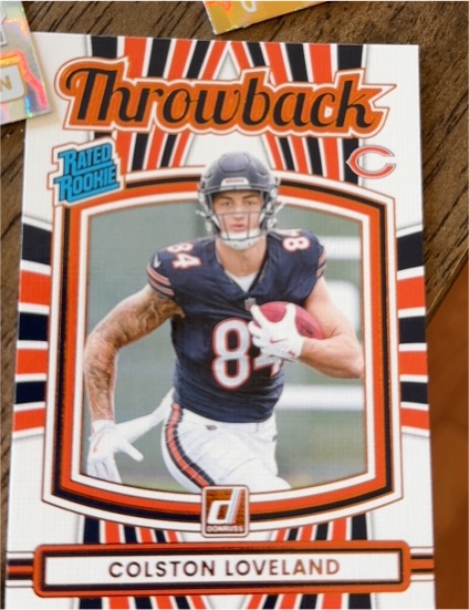 2025 Donruss Throwback Rated Rookie #8 Colston Loveland — front