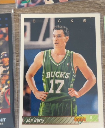 1992-93 Upper Deck #417 Jon Barry — front