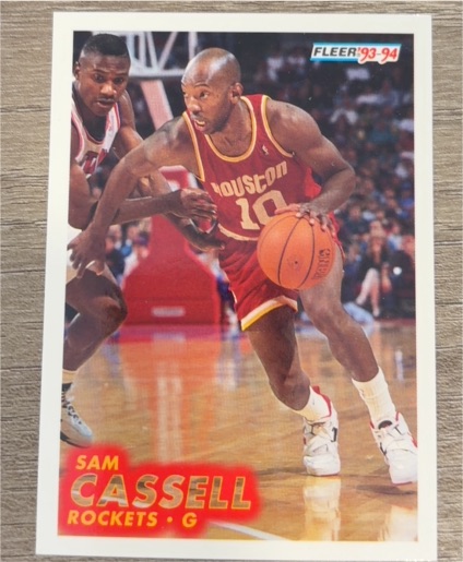 1993-94 Fleer #293 Sam Cassell — front