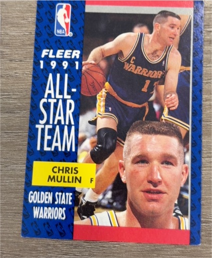 1991-92 Fleer #218 Chris Mullin — front
