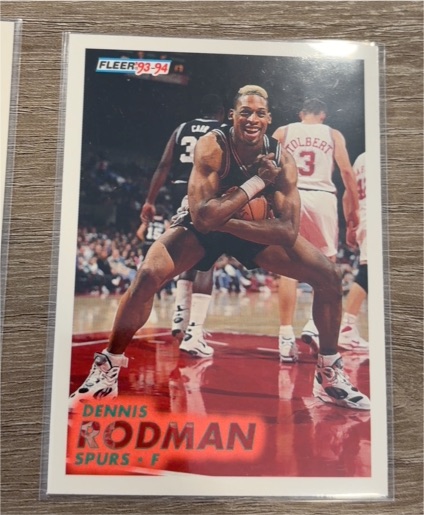 1993-94 Fleer #378 Dennis Rodman San Antonio Spurs — front