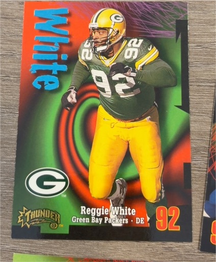 1998 SkyBox Thunder #1 Reggie White — front