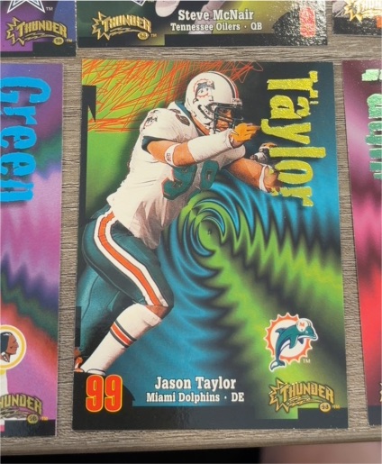1998 Skybox Thunder #51 Jason Taylor — front