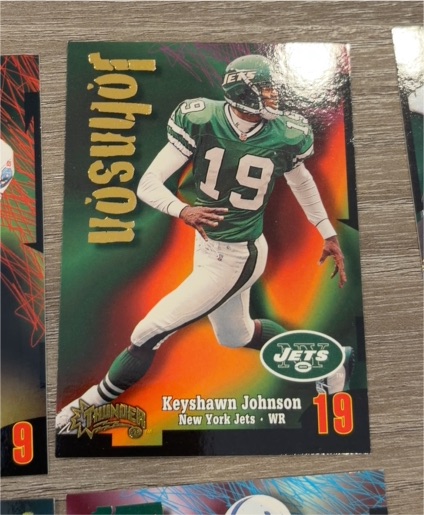 1998 SkyBox Thunder #218 Keyshawn Johnson — front