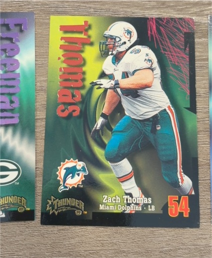 1998 SkyBox Thunder #54 Zach Thomas — front