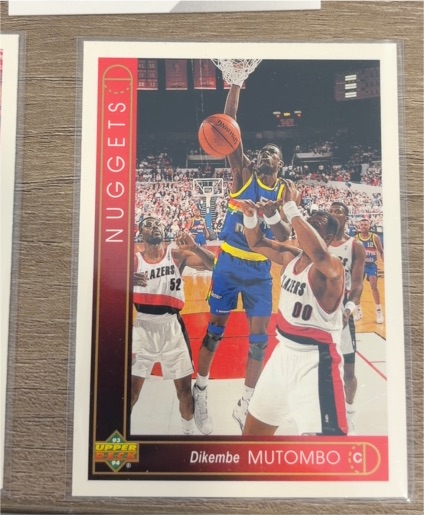 1993-94 Upper Deck #55 Dikembe Mutombo — front