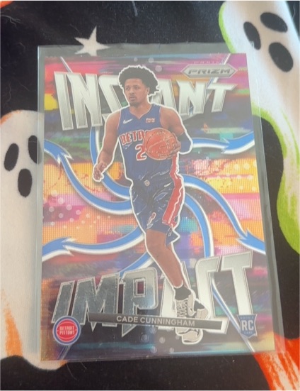 2021-22 Panini Prizm #1 Cade Cunningham Instant Impact Rookie — front
