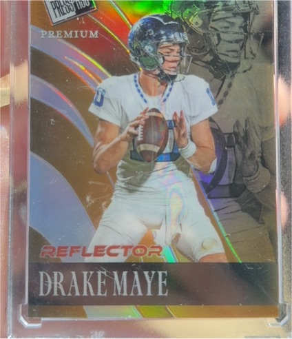 2024 Press Pass Premium Reflector #Drake Maye — front