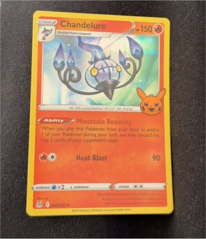 2023 Pokemon Trick or Trade #026 Chandelure — front