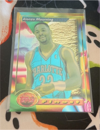 1993-94 Topps Finest #201 Alonzo Mourning — front