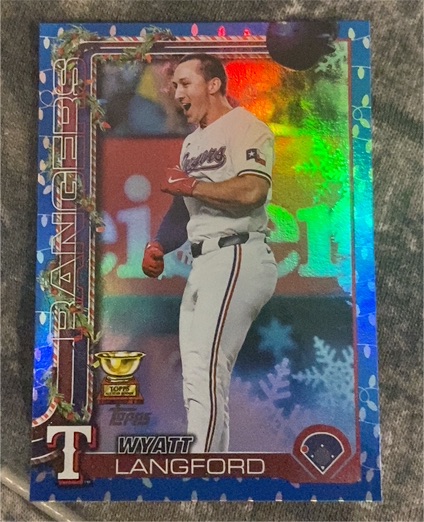 2025 Topps Holiday #H87 Wyatt Langford — front