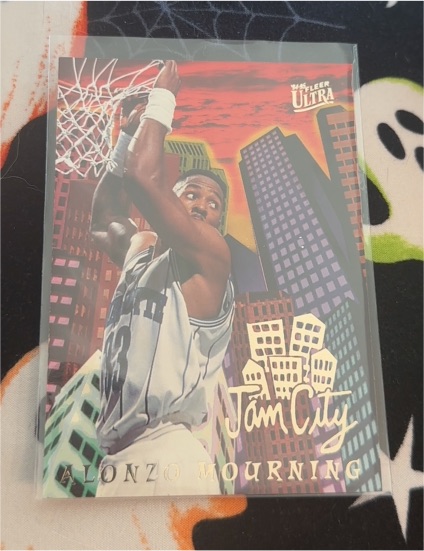 1995 Fleer Ultra Jam City Alonzo Mourning — front