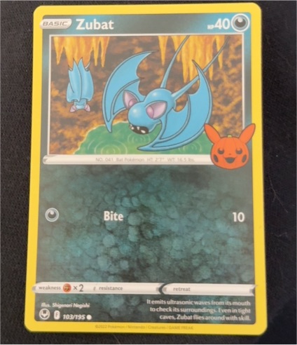 2023 Pokémon Trick or Trade #103 Zubat — front