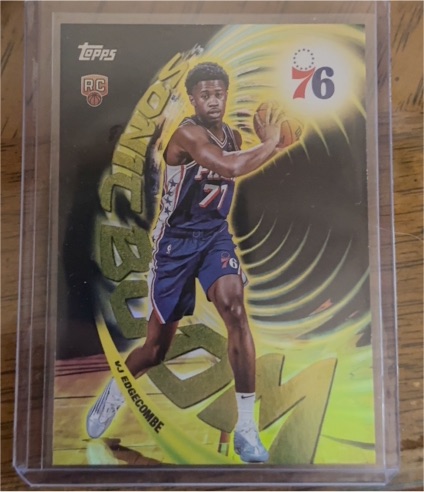 2025-26 Topps VJ Edgecombe Sonic Boom #SB-20 — front