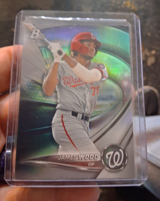 2022 Bowman Platinum #TOP-60 James Wood — front