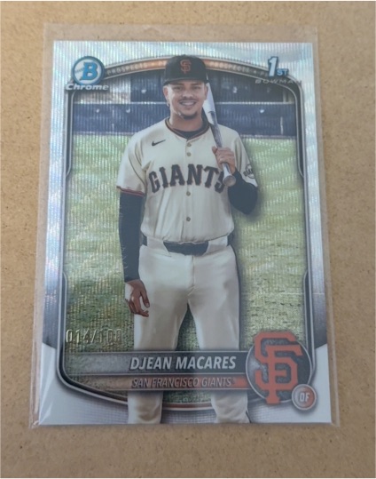 2025 Bowman Chrome #BCP-237 Djean Macares — front