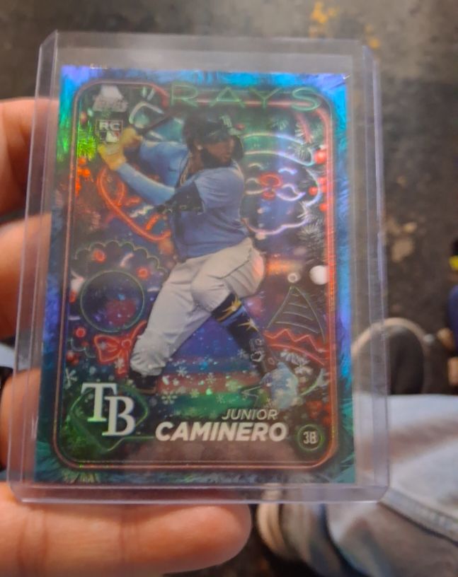 2024 Topps Holiday #H25 Junior Caminero — front