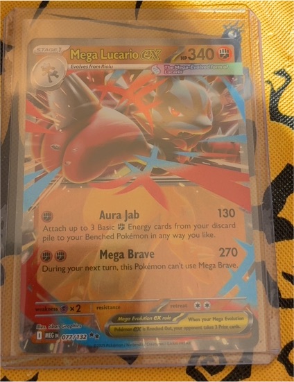 2014 Pokemon TCG Mega Evolution #077 Mega Lucario ex — front