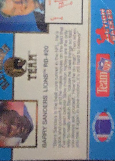 1991 Pro Set #620 Harry Sanders — back