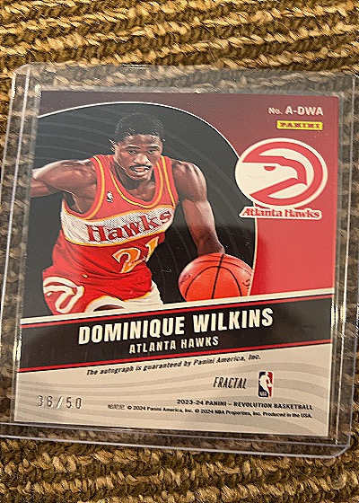 2023 Panini Revolution #A-DWA Dominique Wilkins — back