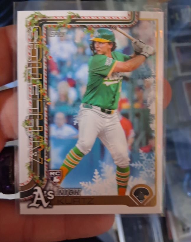 2025 Topps Holiday #H40 Nick Kurtz — front