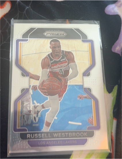2021-22 Panini Prizm #55 Russell Westbrook Los Angeles Lakers — front