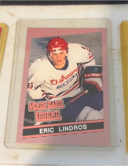 1990 Minor League Legend Eric Lindros Oshawa Generals — front