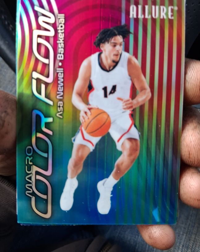 2025 Upper Deck Allure SE Macro Color Flow #CF2-25 Asa Newell — front