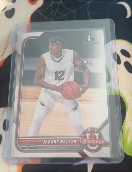 2021-22 Bowman University #60 Jabari Walker — front