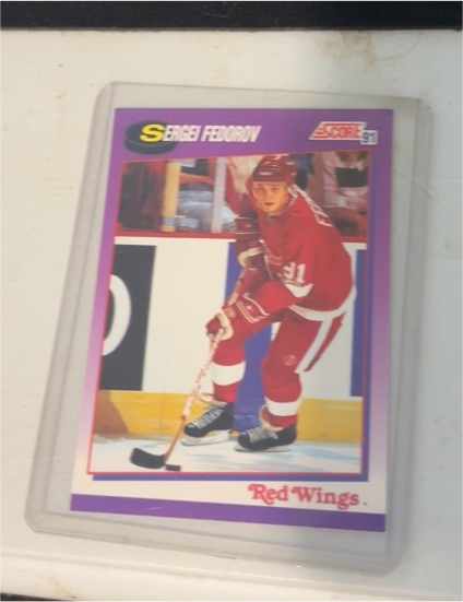 1991-92 Score American #250 Sergei Fedorov — front