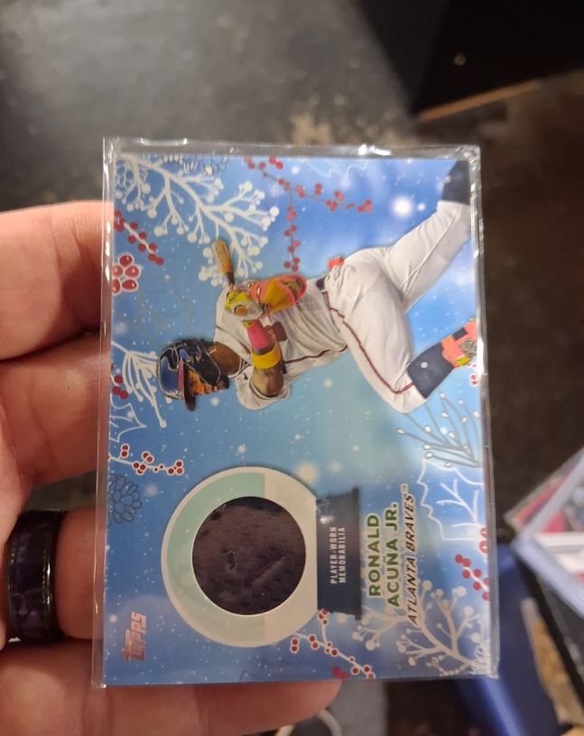 2023 Topps Holiday Relic Ronald Acuna Jr. RC-RAJ Atlanta Braves — front