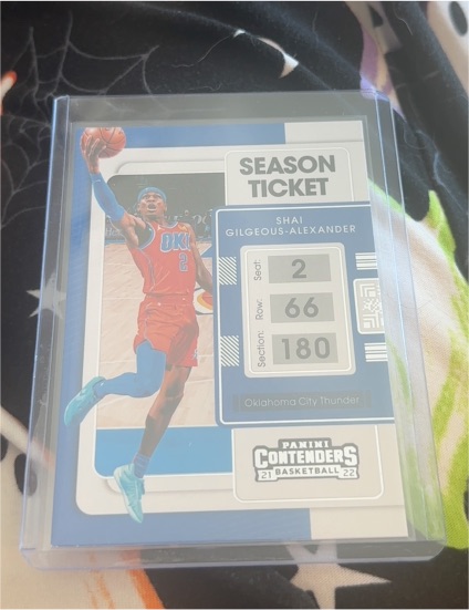 2021-22 Panini Contenders Season Ticket #85 Shai Gilgeous-Alexander — front