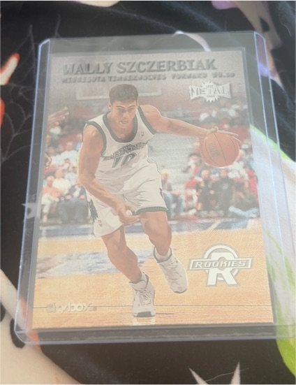1999-00 Skybox Metal #154 Wally Szczerbiak Rookie — front