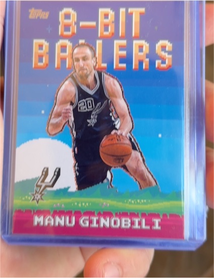 2025-26 Topps Basketball 8-Bit Ballers #8B-29 Manu Ginobili — front