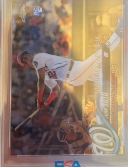 2018 Topps Chrome Update Rookie Debut #US104 Juan Soto — front