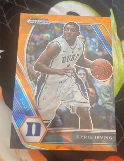 2021 Panini Prizm Draft Picks Orange Ice #62 Kyrie Irving — front