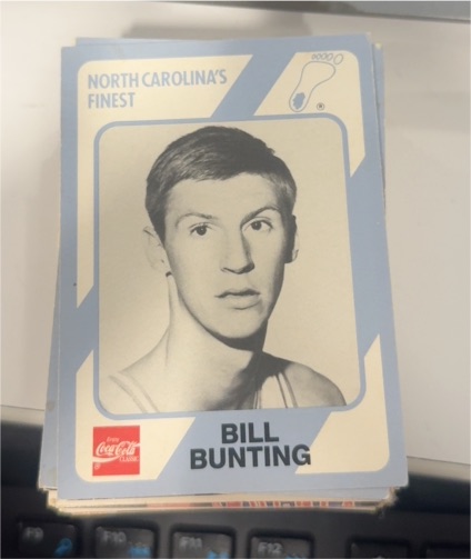 1989 Collegiate Collection North Carolina's Finest #91 Bill Bunting — front