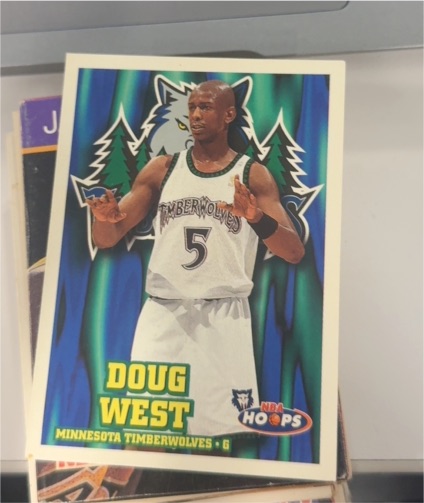 1997 Hoops #96 Doug West — front