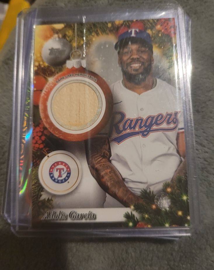2025 Topps Holiday #PR-AG Adolis Garcia — front